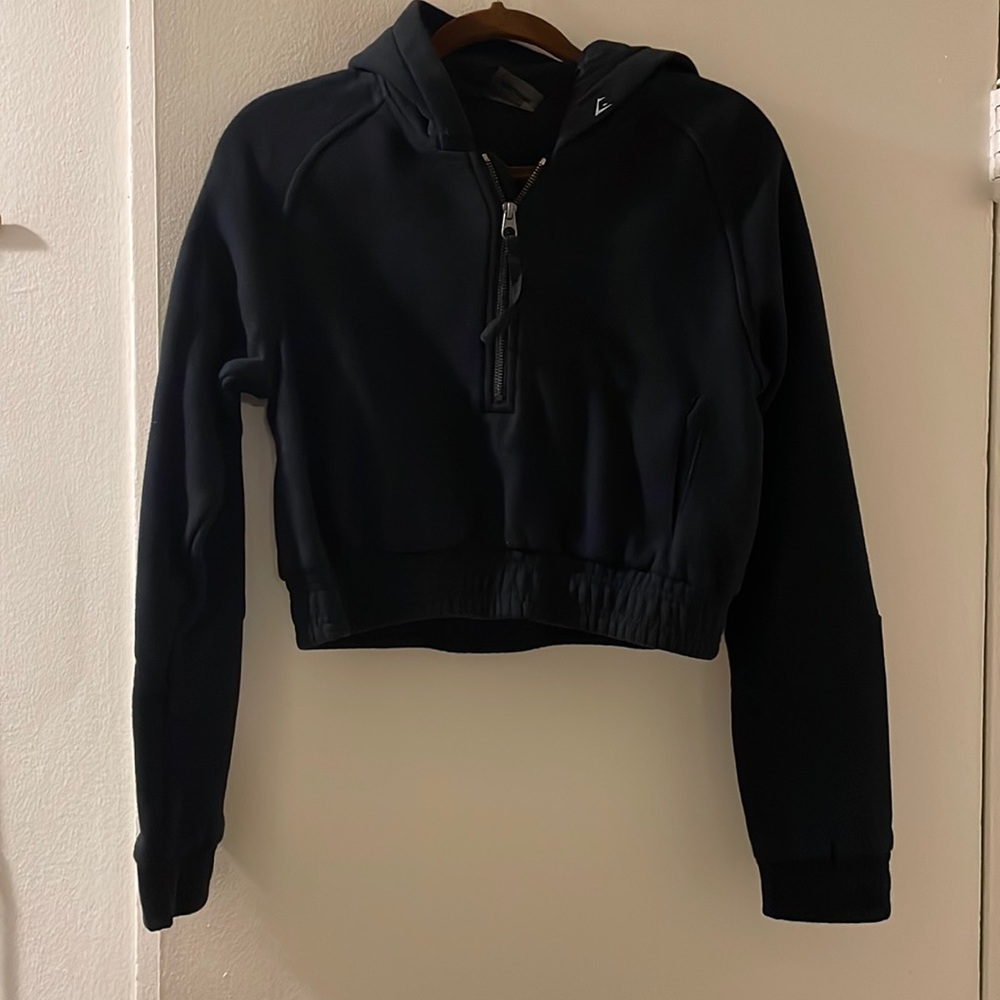 Gymshark cropped quarter zip hoodie
